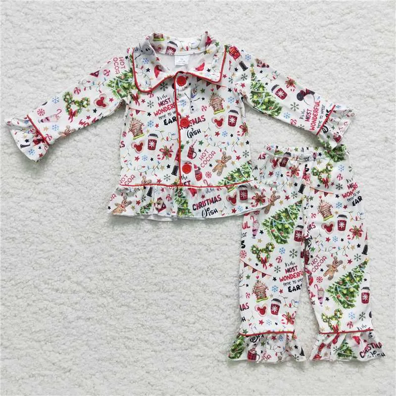 6 A3-29 girls christmas pajamas set-promotion 2023.11.25