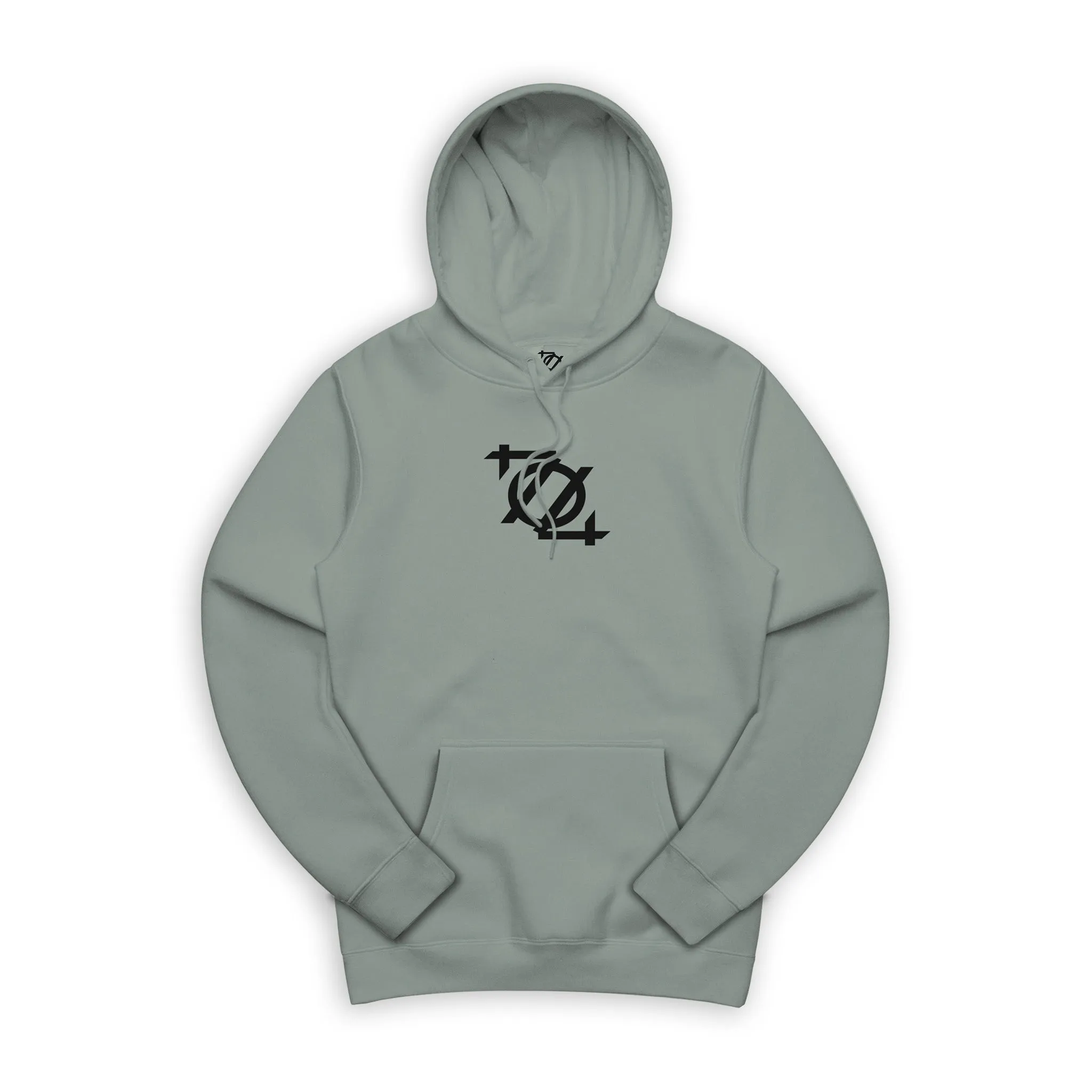 704 Shop Logo Hoodie - Sage/Black (Unisex)