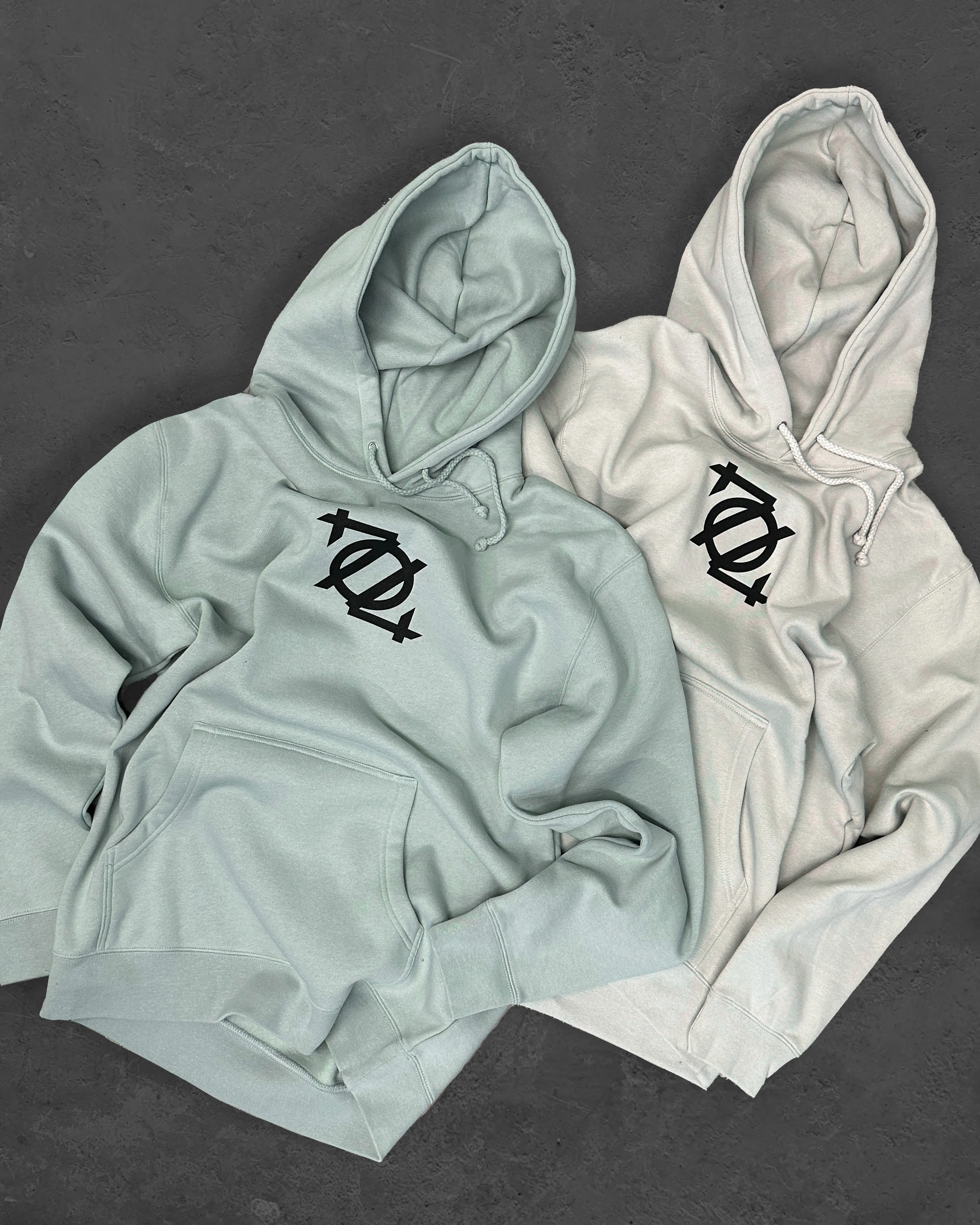 704 Shop Logo Hoodie - Smoke/Black (Unisex)