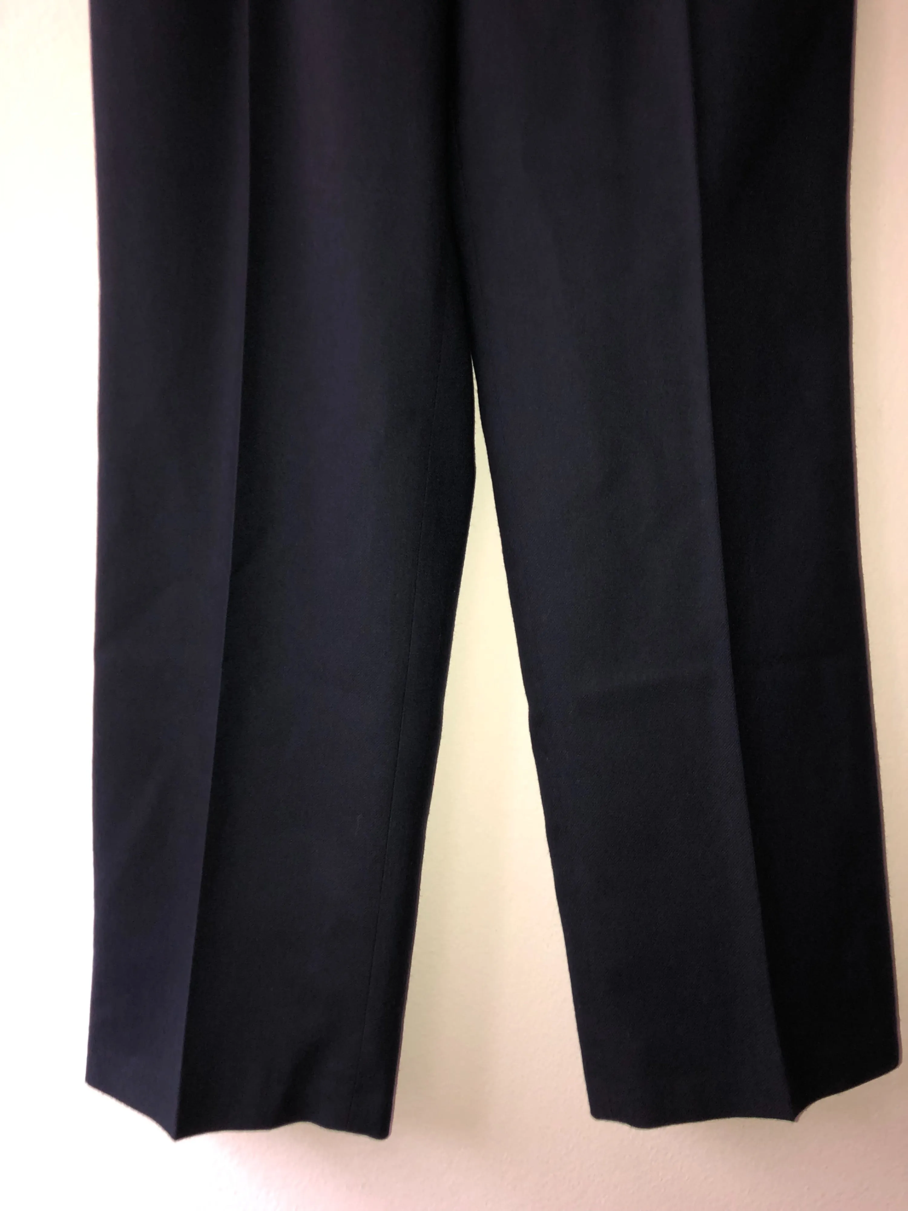 '80’s Navy Blue Wool Trousers Dark Academia by Giorgio Sant'angelo