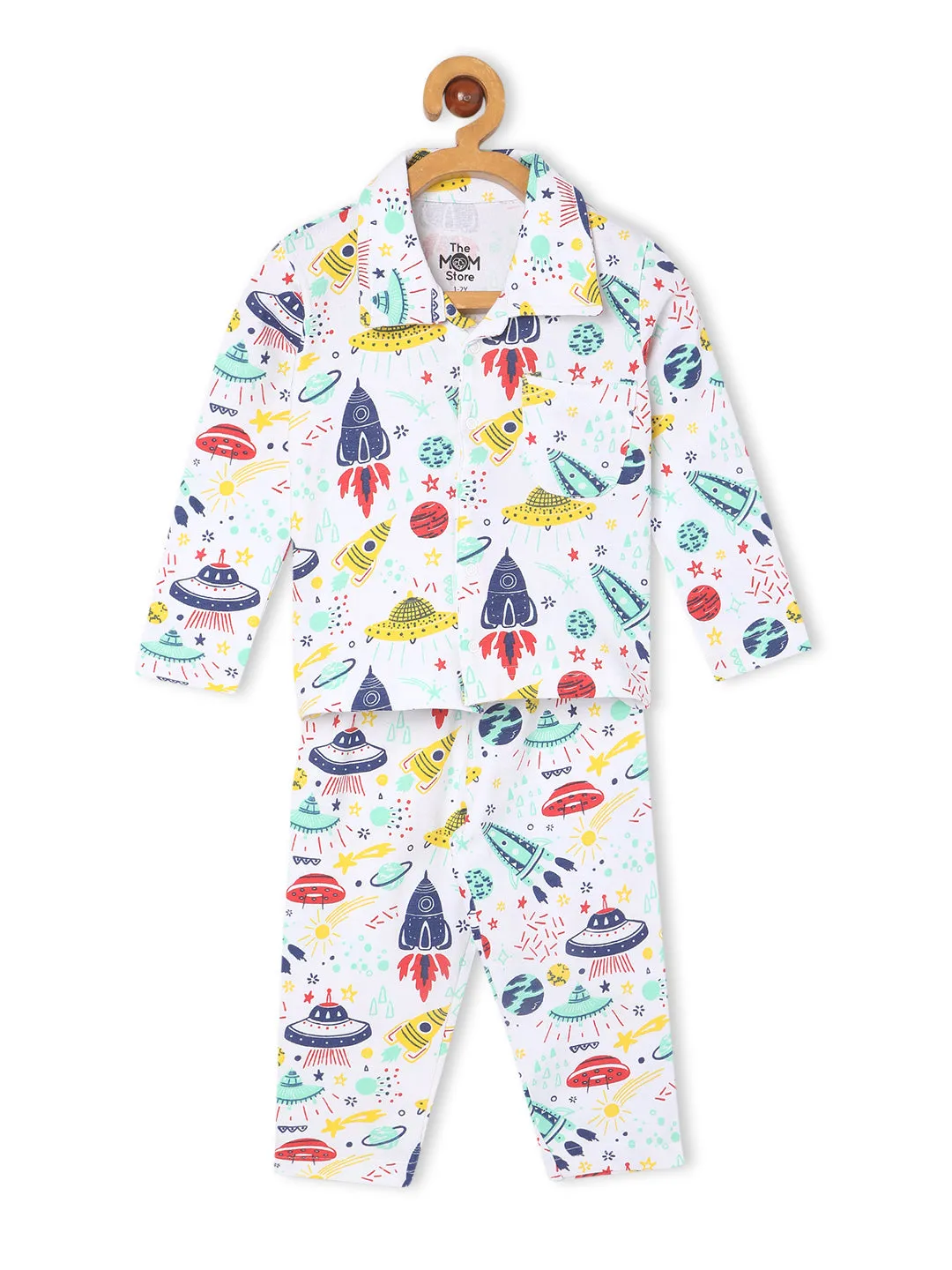 Baby and Kids Pajama Nightsuit Set - Tour to the Space