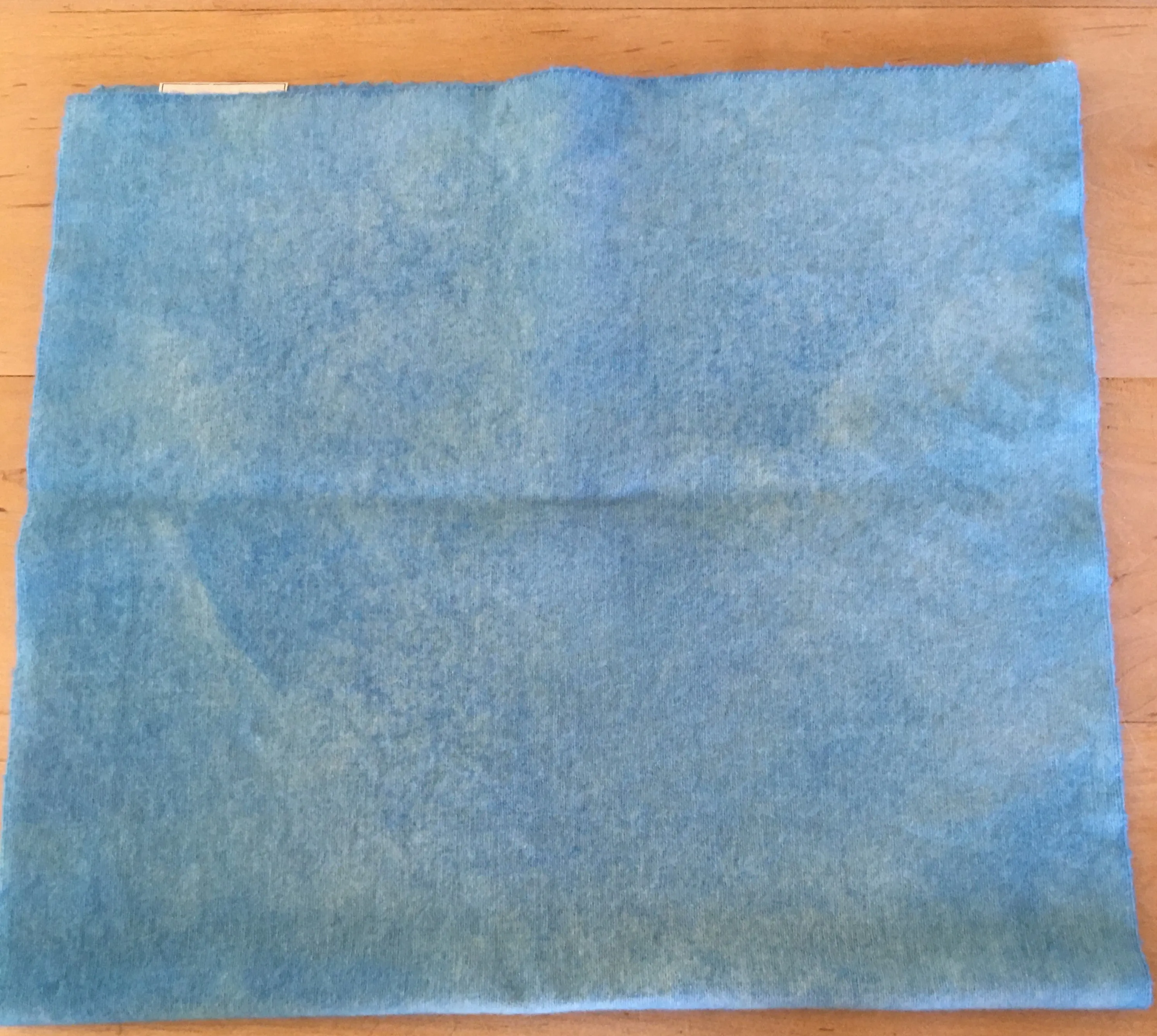 BABY BLUE EYES Hand Dyed YARD Wool Fabric for Wool Applique and Rug Hooking