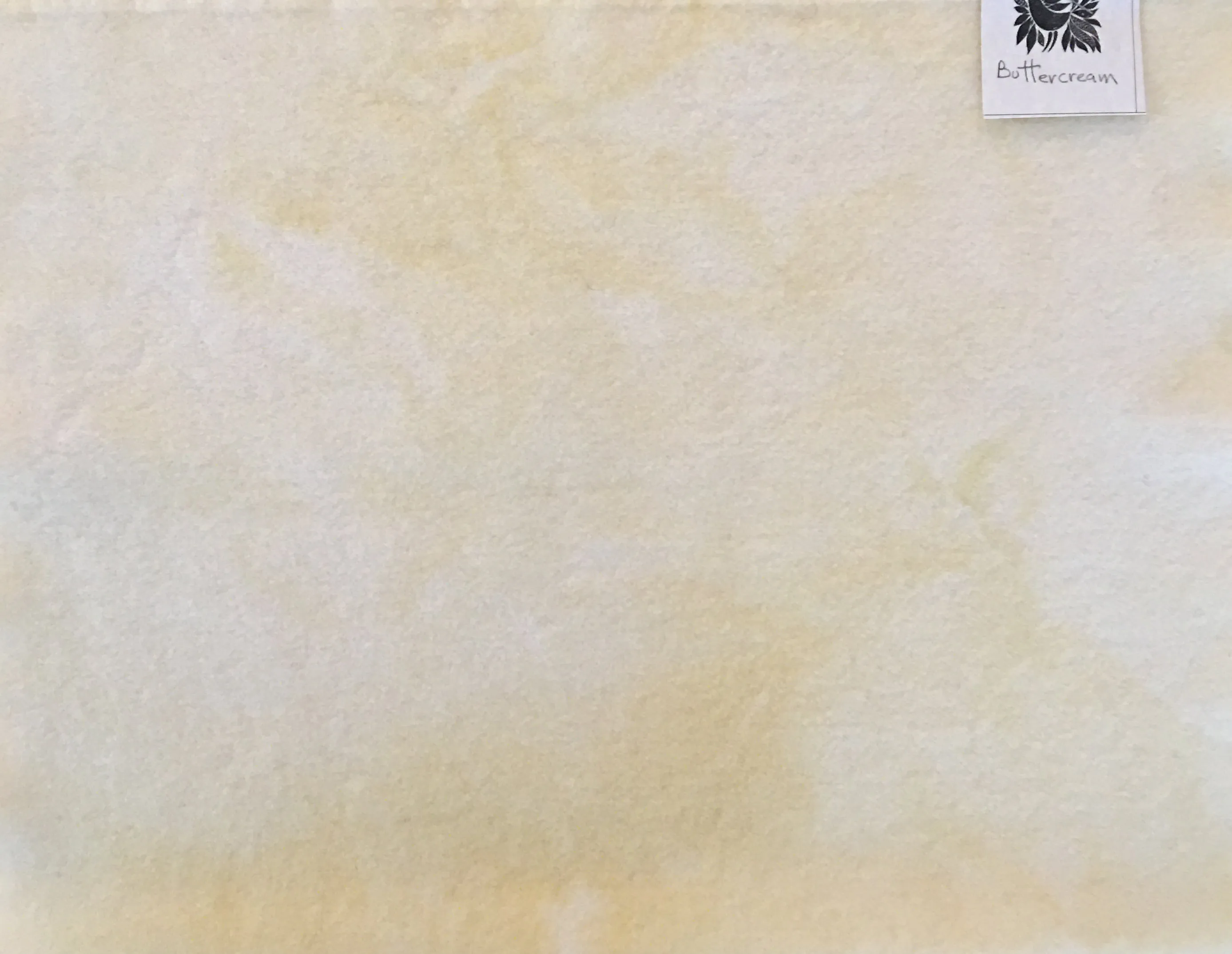 BUTTERCREAM Hand Dyed Fat EIGHTH Wool Fabric for Wool Applique and Rug Hooking