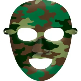 Camouflage Paper Masks 8pk
