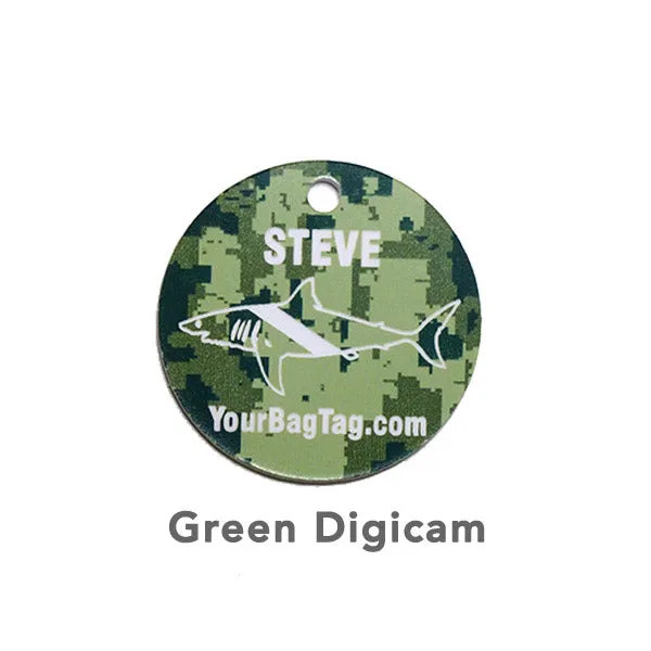 Camouflage SCUBA Equipment Tag - 1.5 Inch
