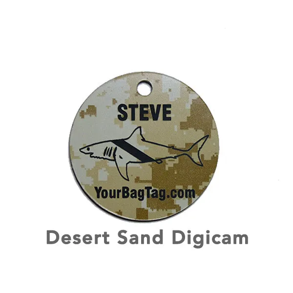 Camouflage SCUBA Equipment Tag - 1.5 Inch