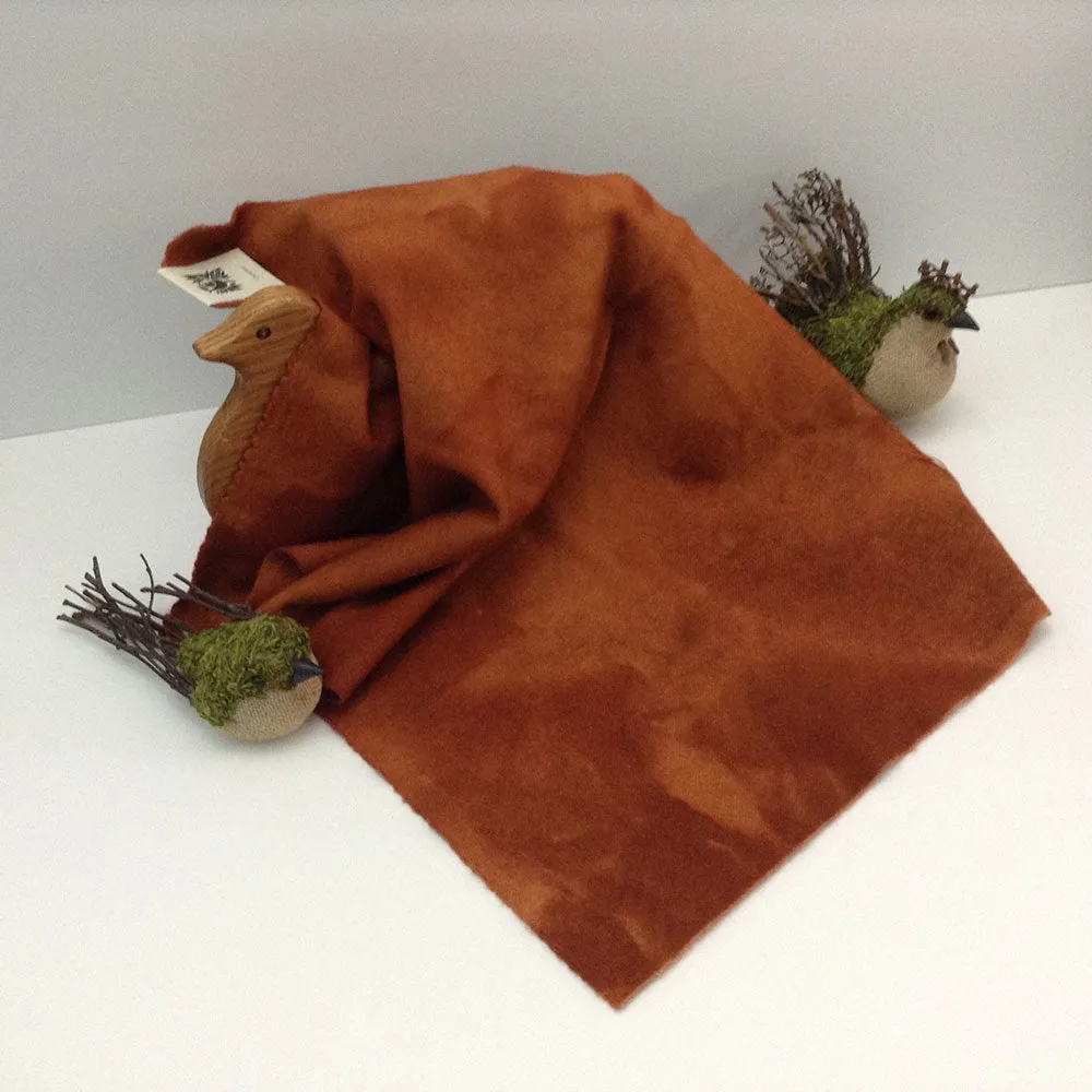CARAMEL Hand Dyed YARD Wool Fabric for Wool Applique and Rug Hooking