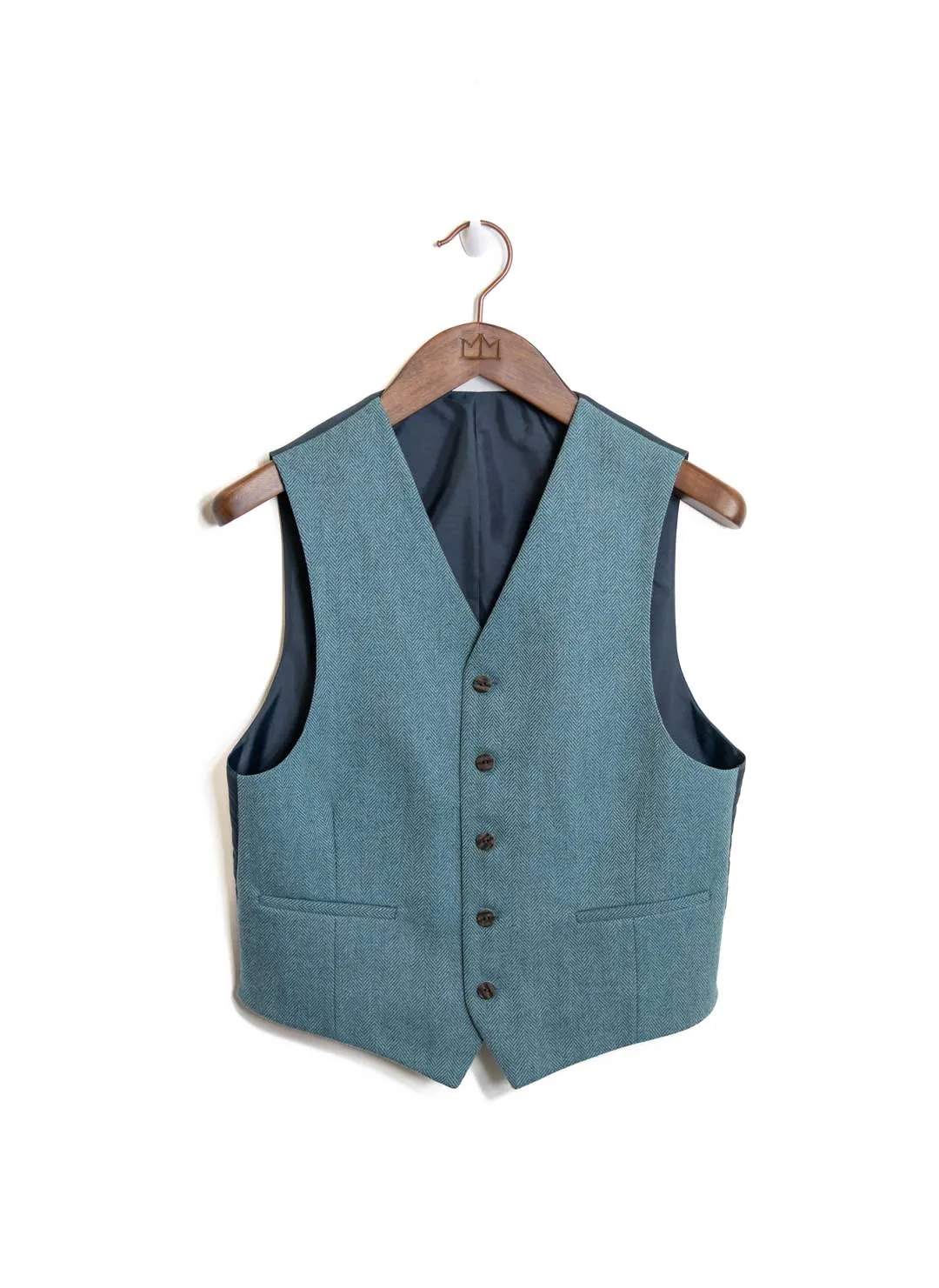 Ex-Display Lovat Blue Clunie Waistcoat