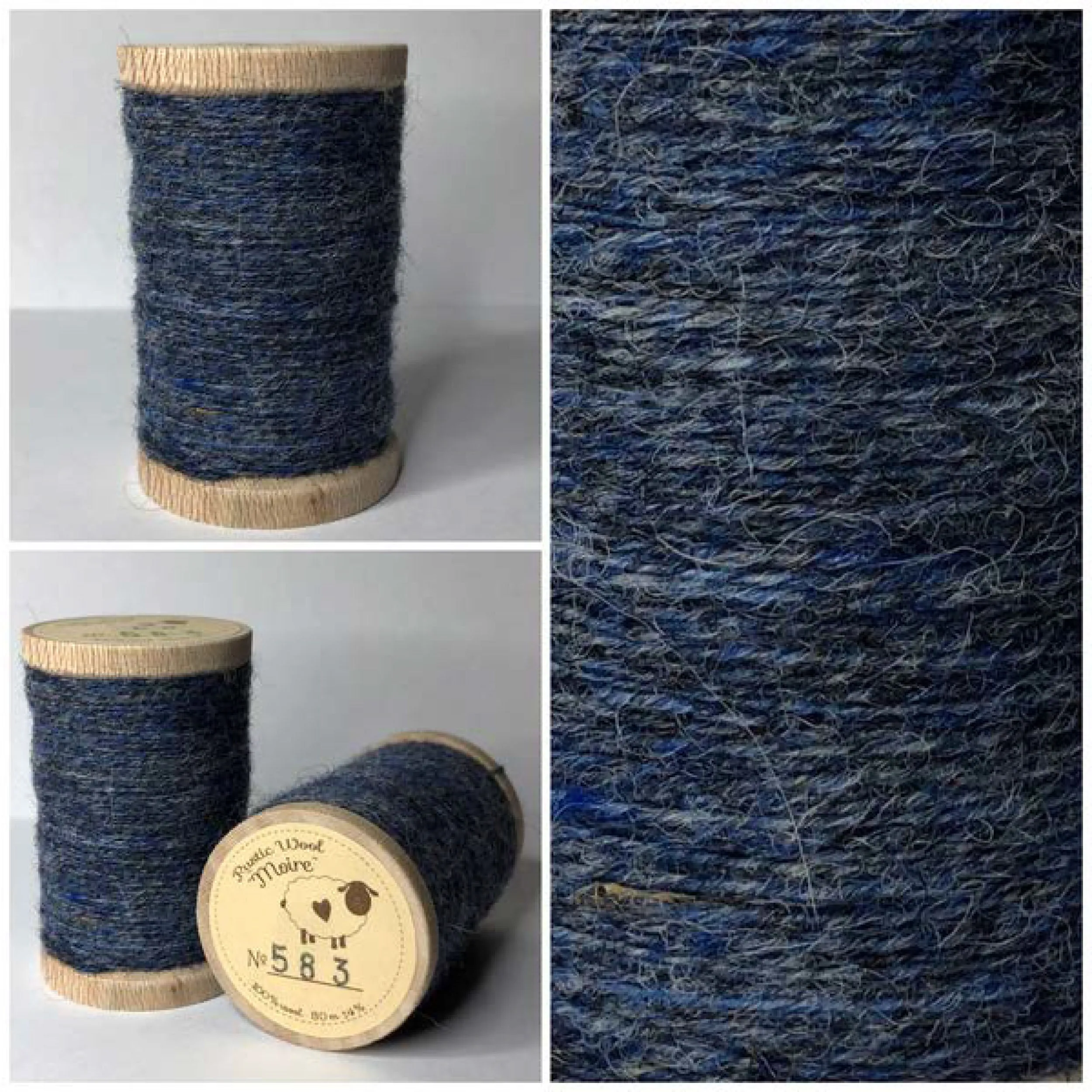 HYDRANGEA Hand Dyed HALF YARD Wool Fabric for Wool Applique and Rug Hooking