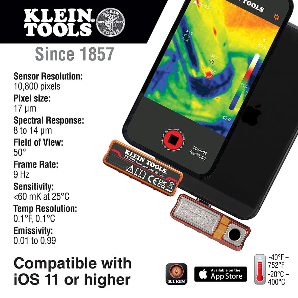 Klein Thermal Imager for iOS Devices- TI222