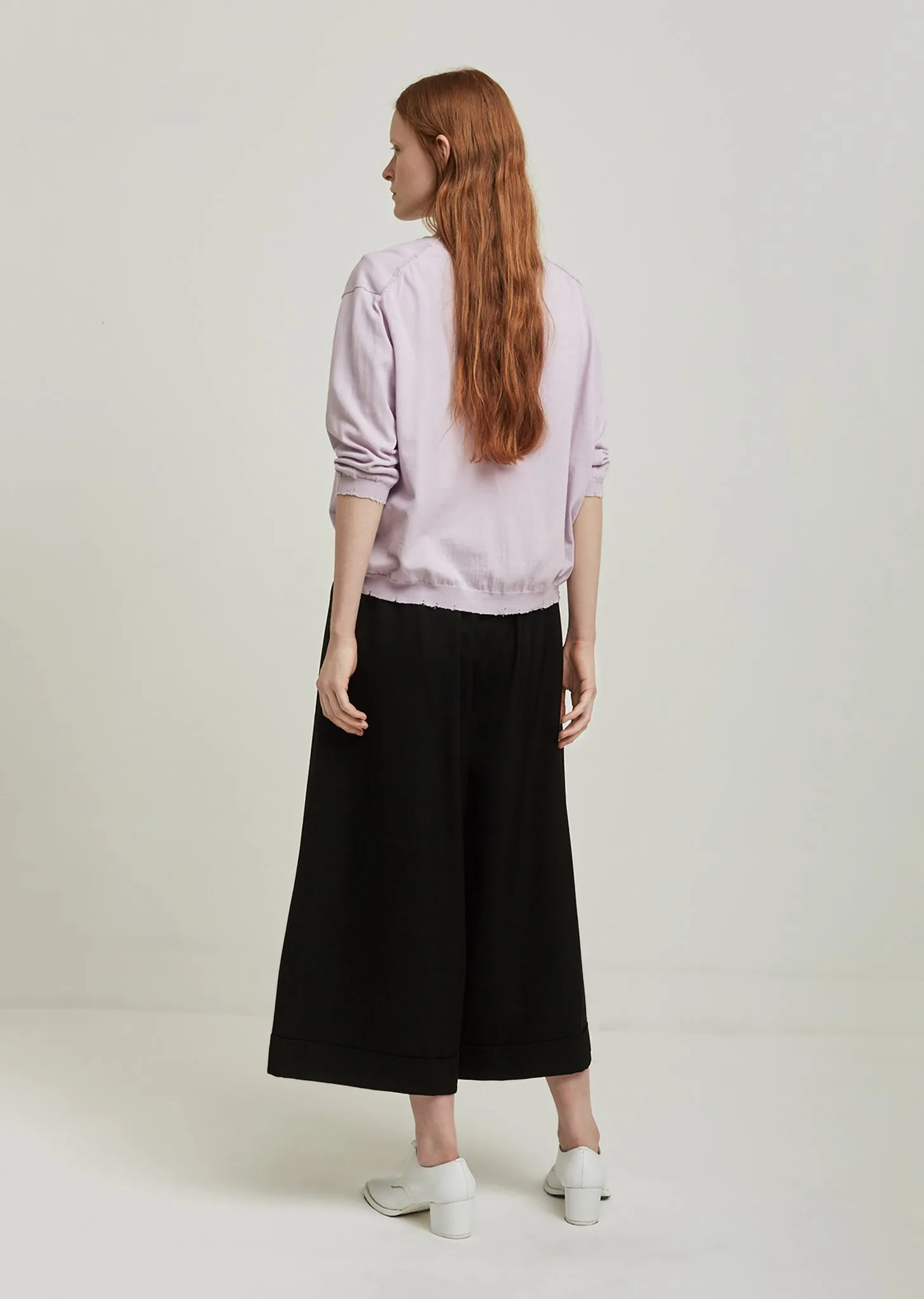 Lariv Crepe Knit Cardigan