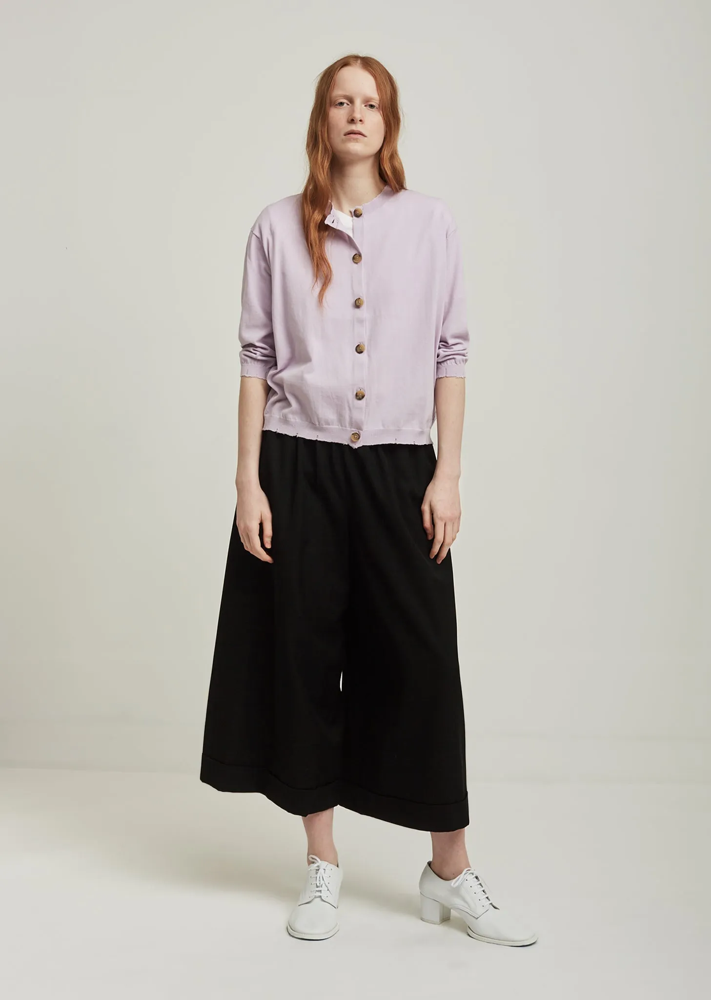 Lariv Crepe Knit Cardigan