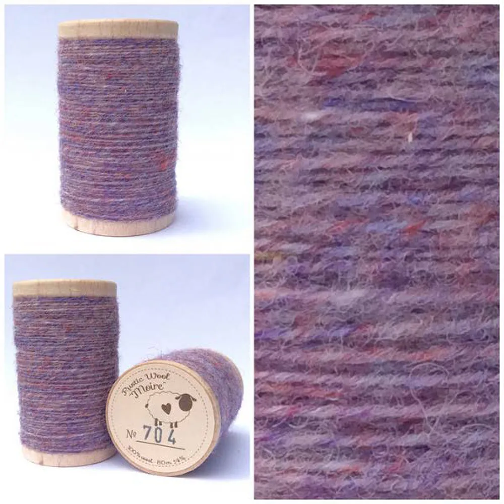 LILAC Hand Dyed YARD Wool Fabric for Wool Applique and Rug Hooking