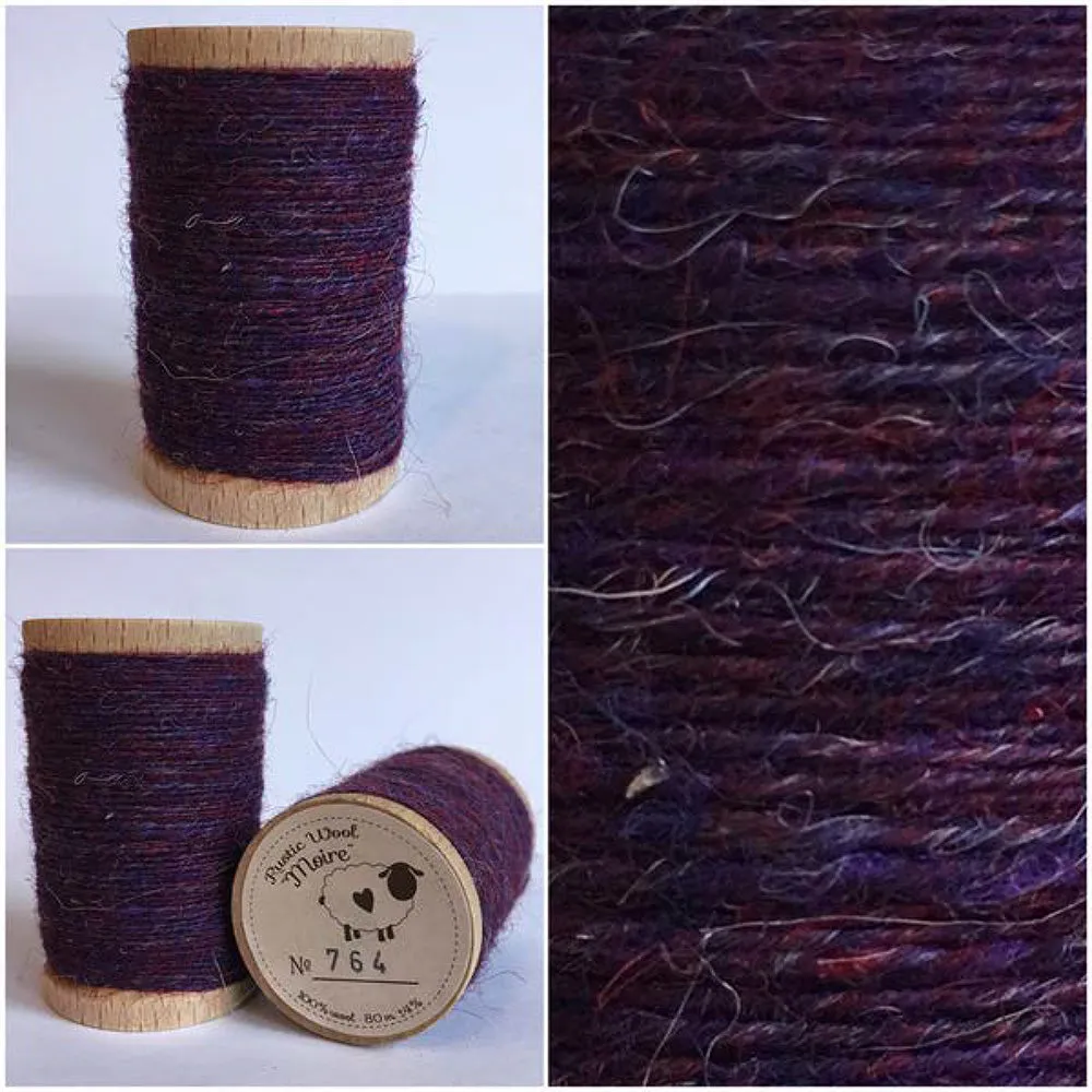 LILAC Hand Dyed YARD Wool Fabric for Wool Applique and Rug Hooking
