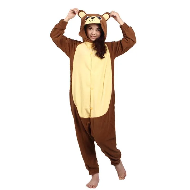 Men Women Kigurumi Onesie Pajamas Unisex Animal Cosplay Costume For Halloween Party