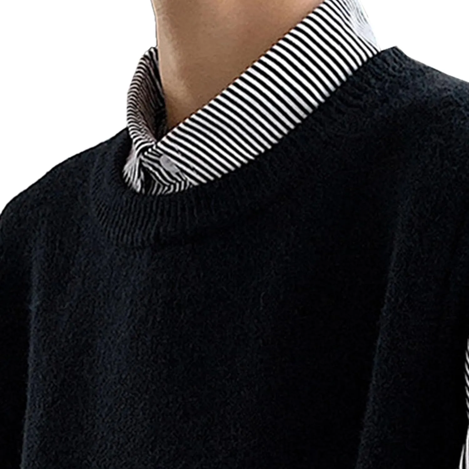 Men's Loose Woolen Vest Wool Blend Knit Waistcoat Pullover Slim Fit Casual Sleeveless Sweaters