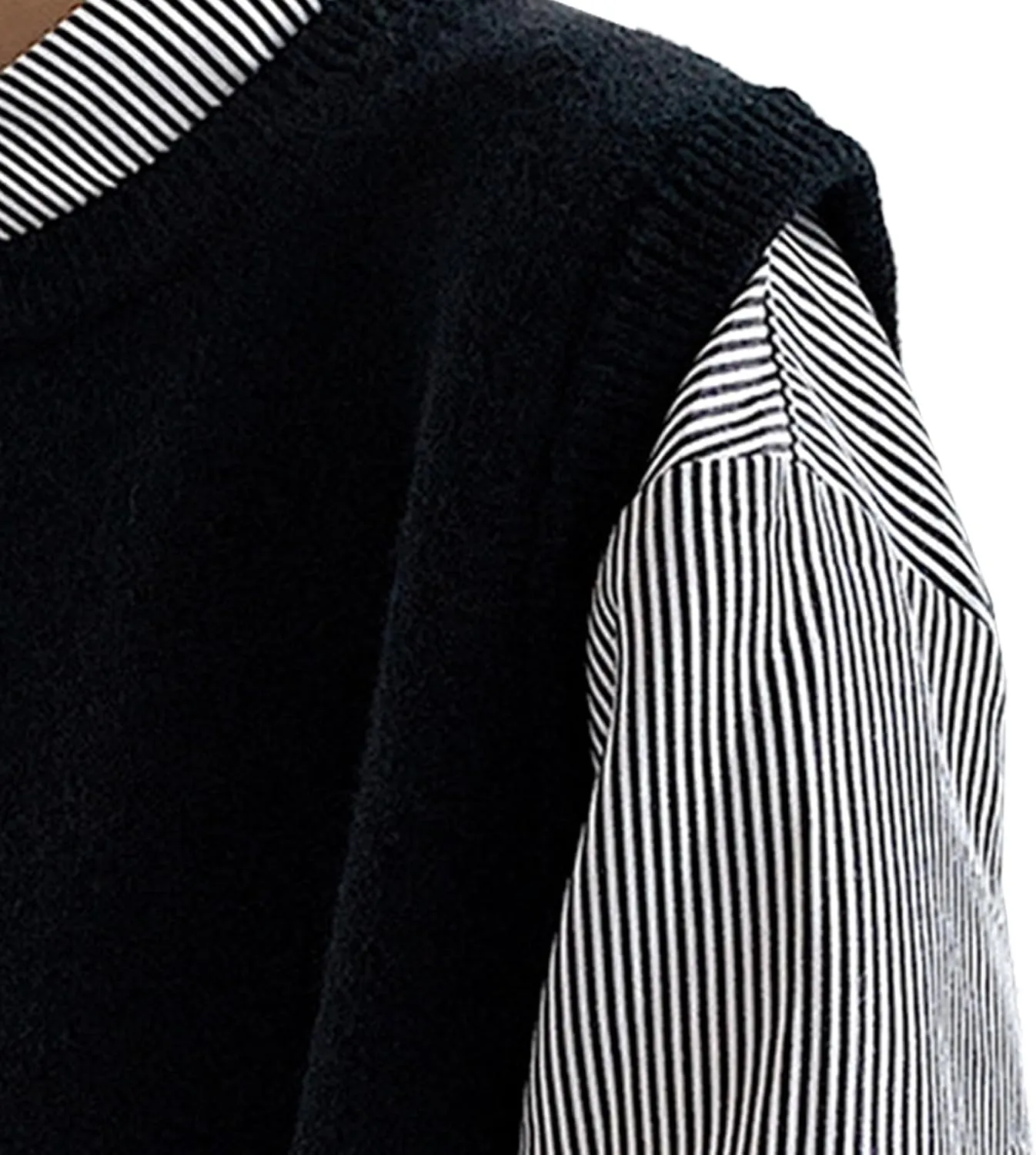 Men's Loose Woolen Vest Wool Blend Knit Waistcoat Pullover Slim Fit Casual Sleeveless Sweaters