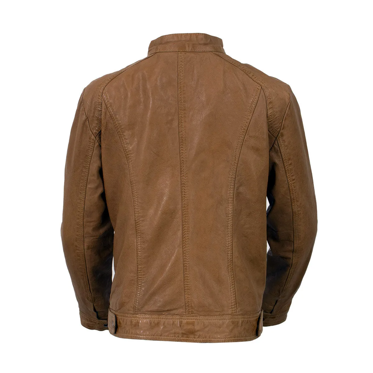 Milwaukee Leather Vintage SFL2811 Women's Cognac Zipper Front