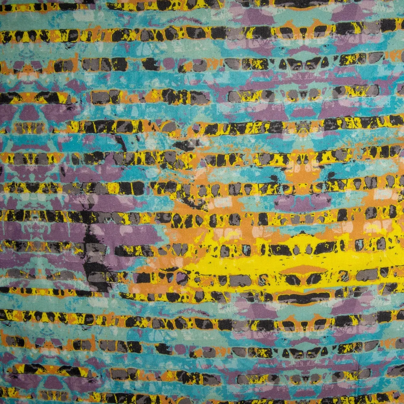 Multi Color Animal Print Russian Silk Fabric