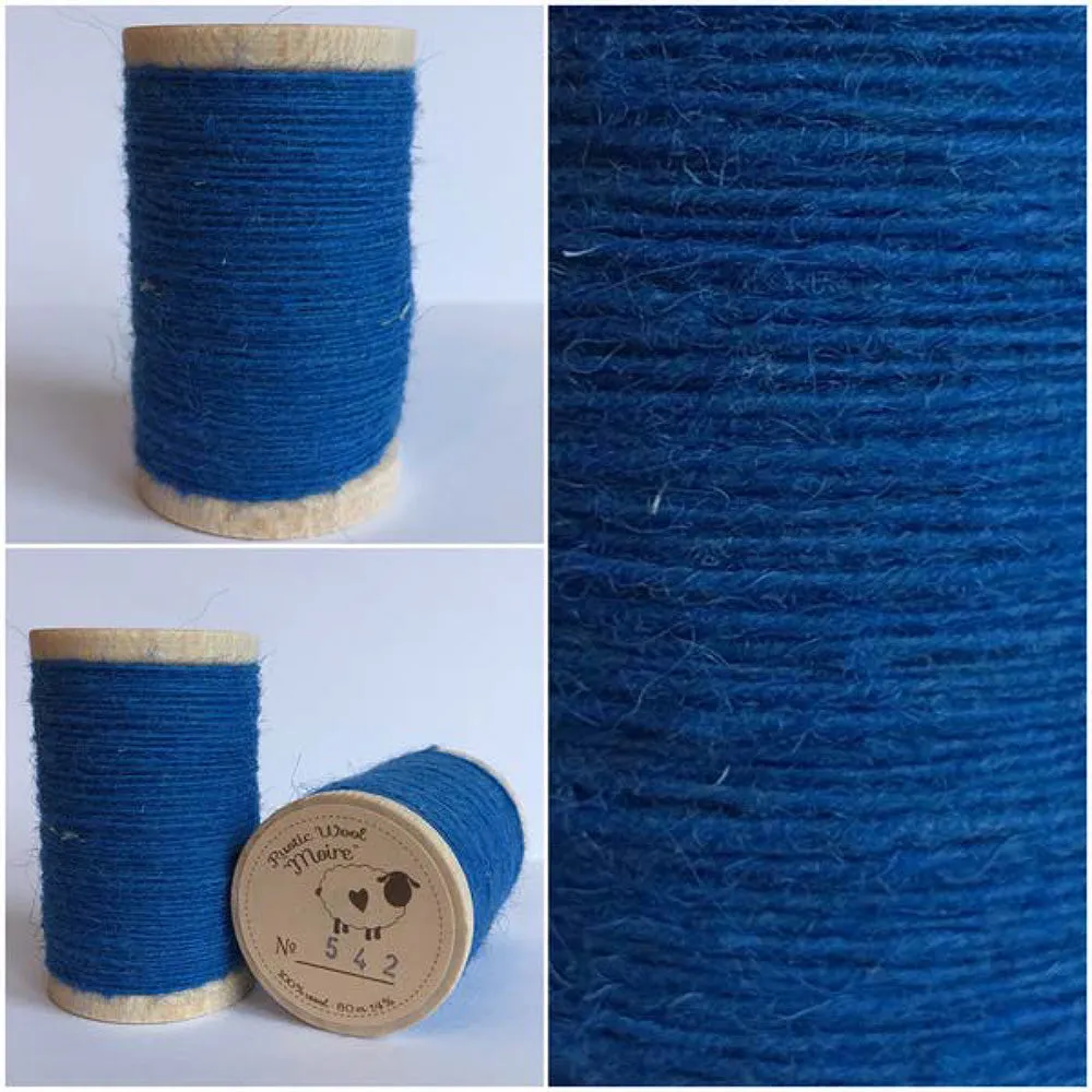NATIONAL BLUE Hand Dyed Fat QUARTER Wool Fabric for Wool Applique and Rug Hooking