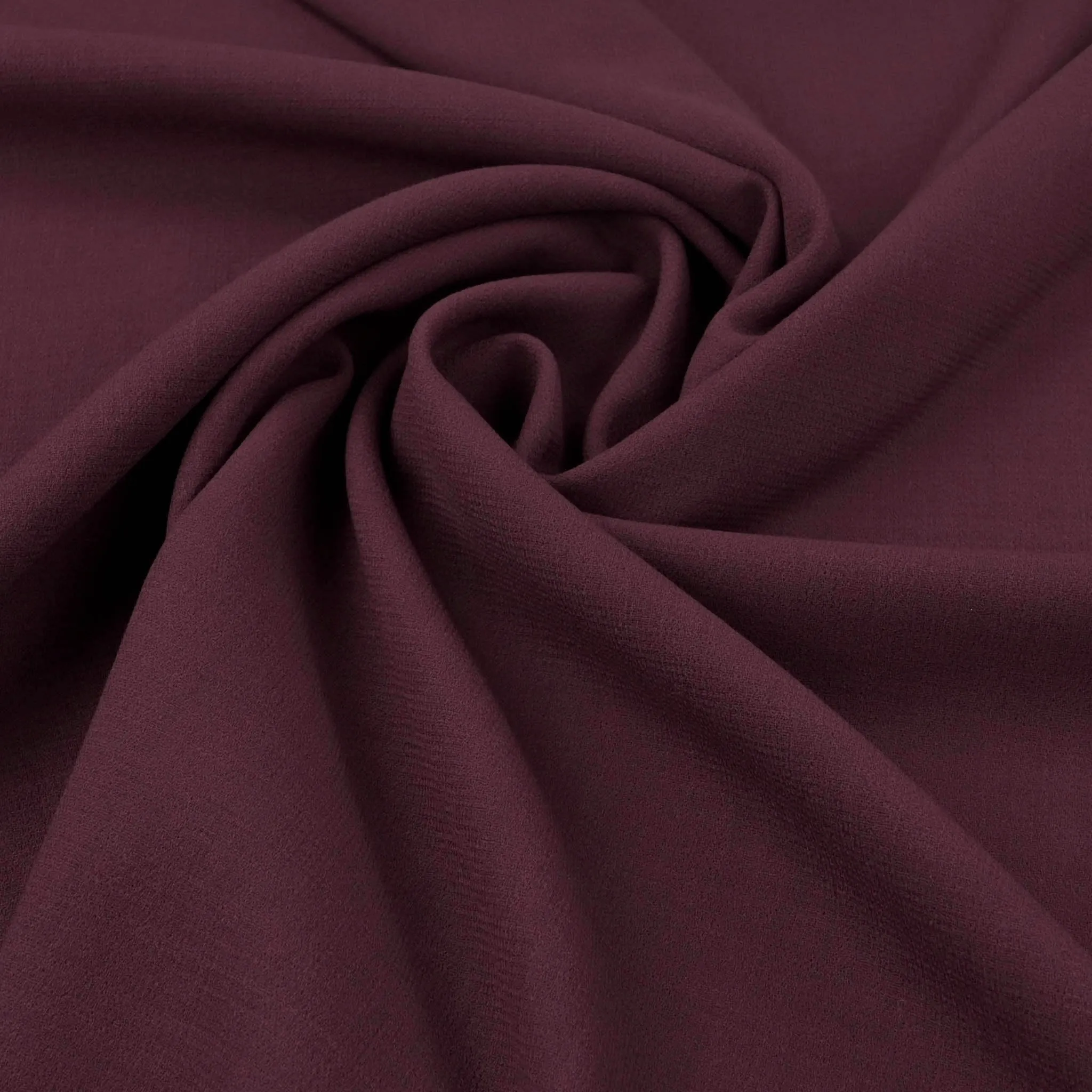 Plum Double Weave Crepe Fabric 97077