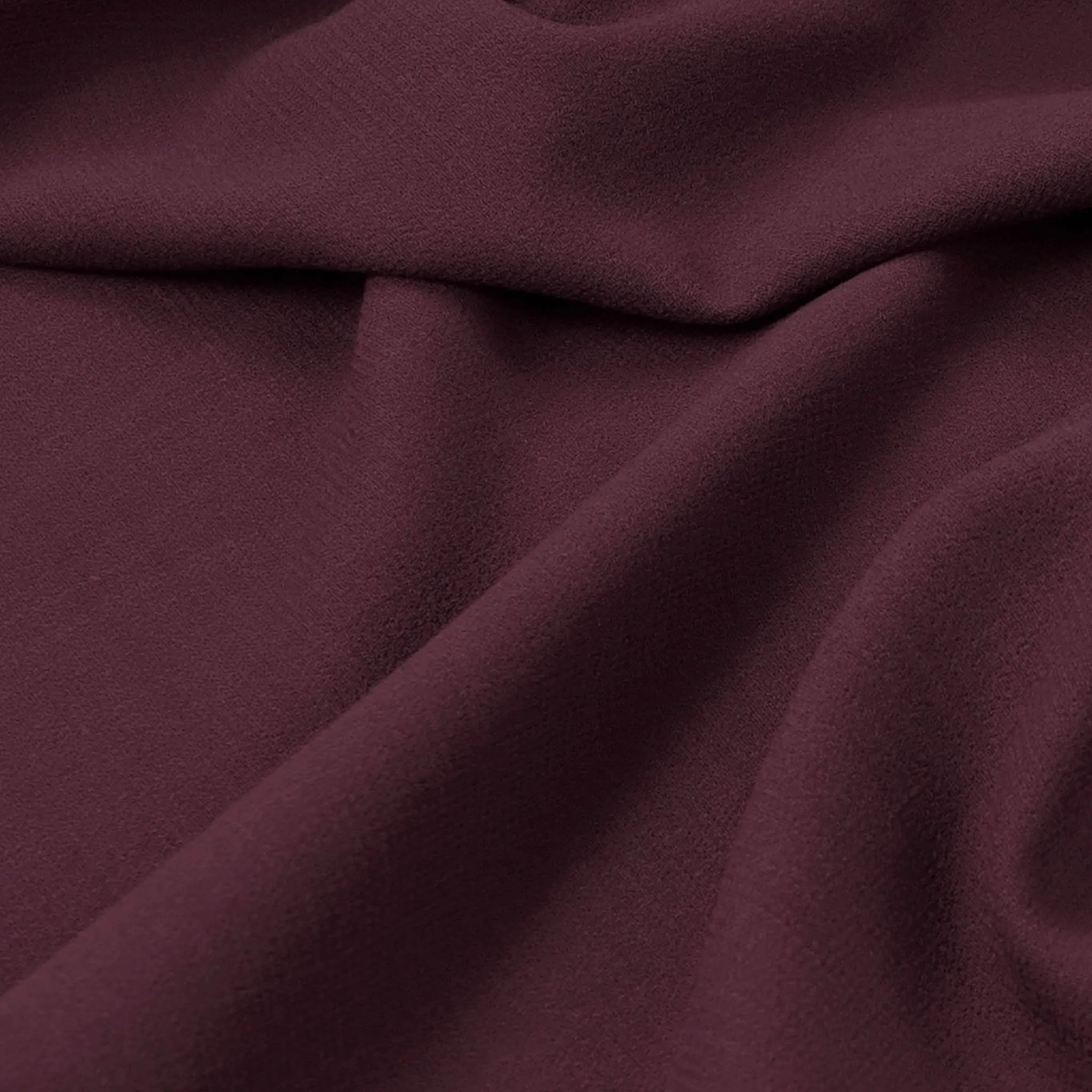 Plum Double Weave Crepe Fabric 97077