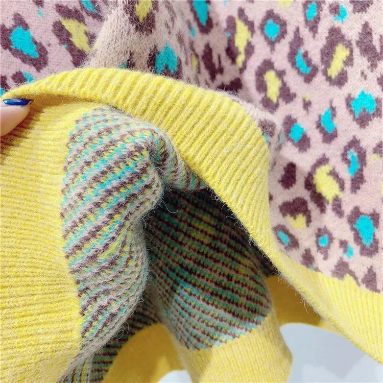 Pre Order:  Leopard Print Wool Sweater