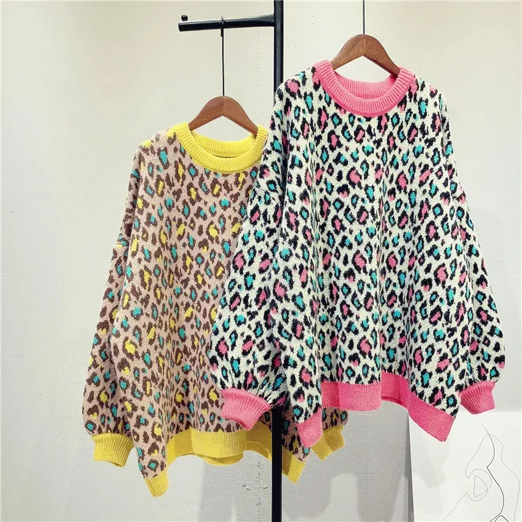 Pre Order:  Leopard Print Wool Sweater