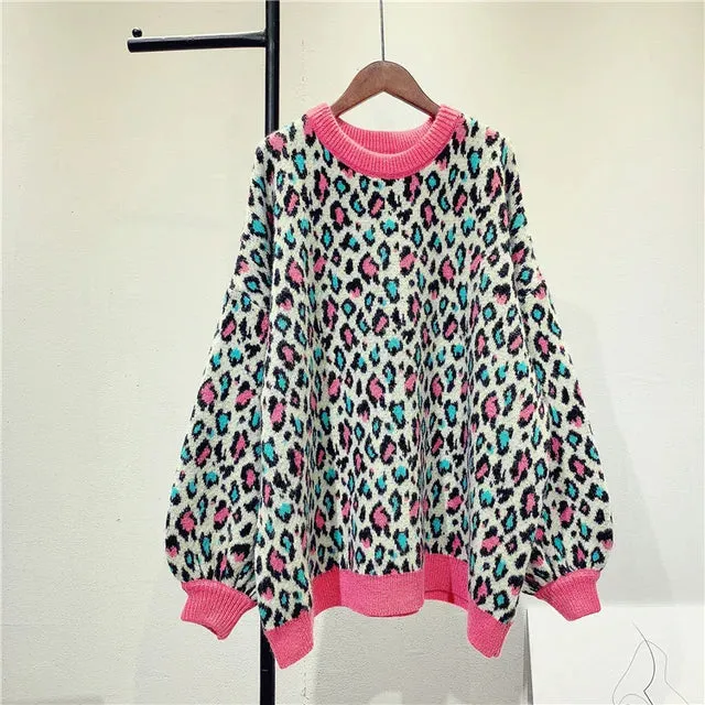 Pre Order:  Leopard Print Wool Sweater