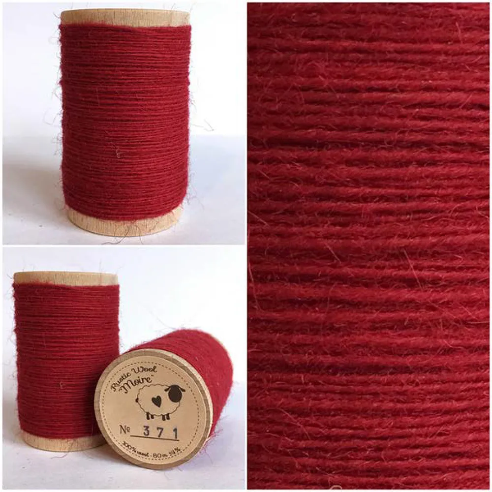 RED VELVET Hand Dyed Fat YARD Wool Fabric for Wool Applique and Rug Hooking