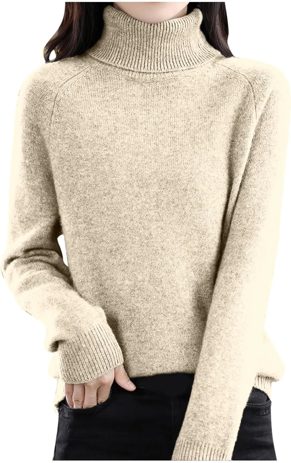 SERYU Cashmere Sweaters for Women Turtleneck Long Sleeve Merino Wool Sweater Women 2025 Spring Soft Sweater Pullover