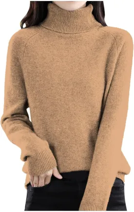 SERYU Cashmere Sweaters for Women Turtleneck Long Sleeve Merino Wool Sweater Women 2025 Spring Soft Sweater Pullover