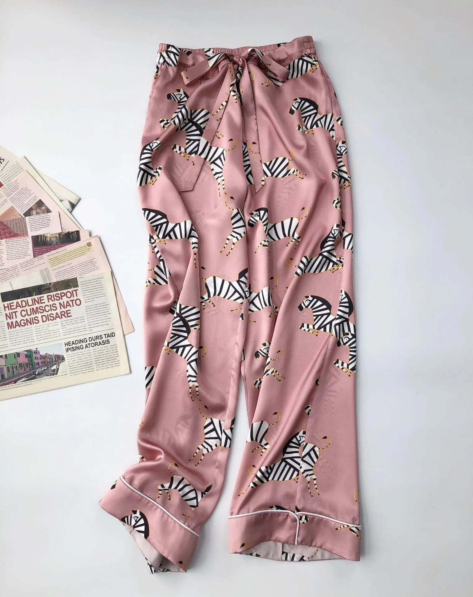 Silk top shorts trousers Pajama