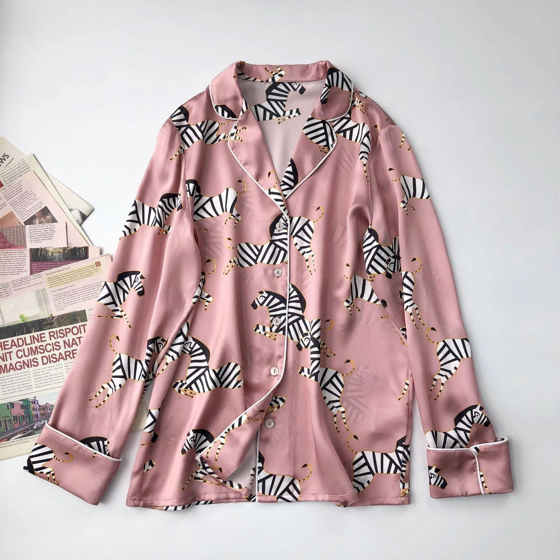 Silk top shorts trousers Pajama