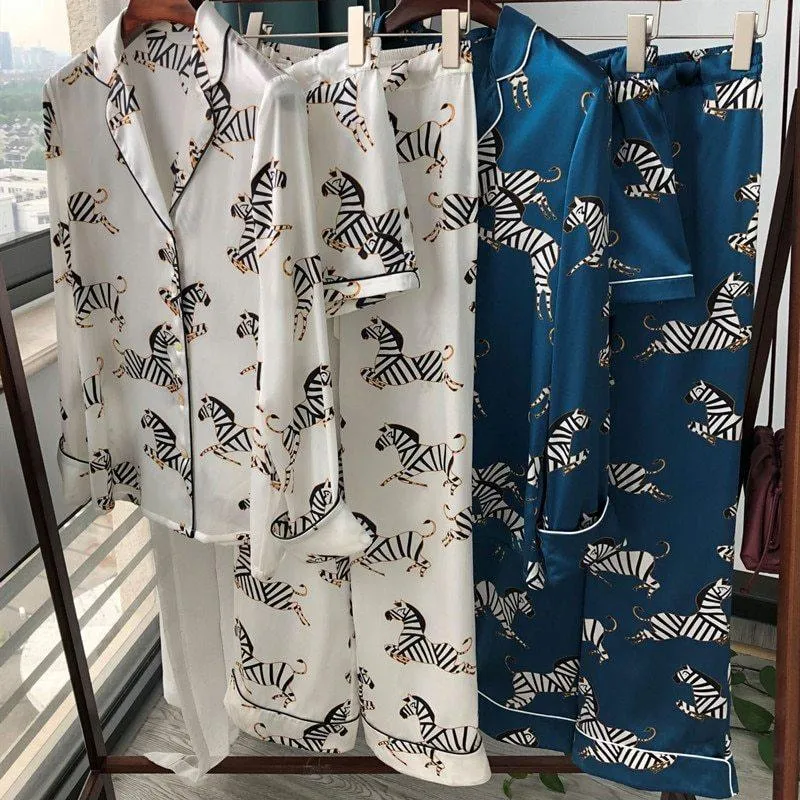 Silk top shorts trousers Pajama