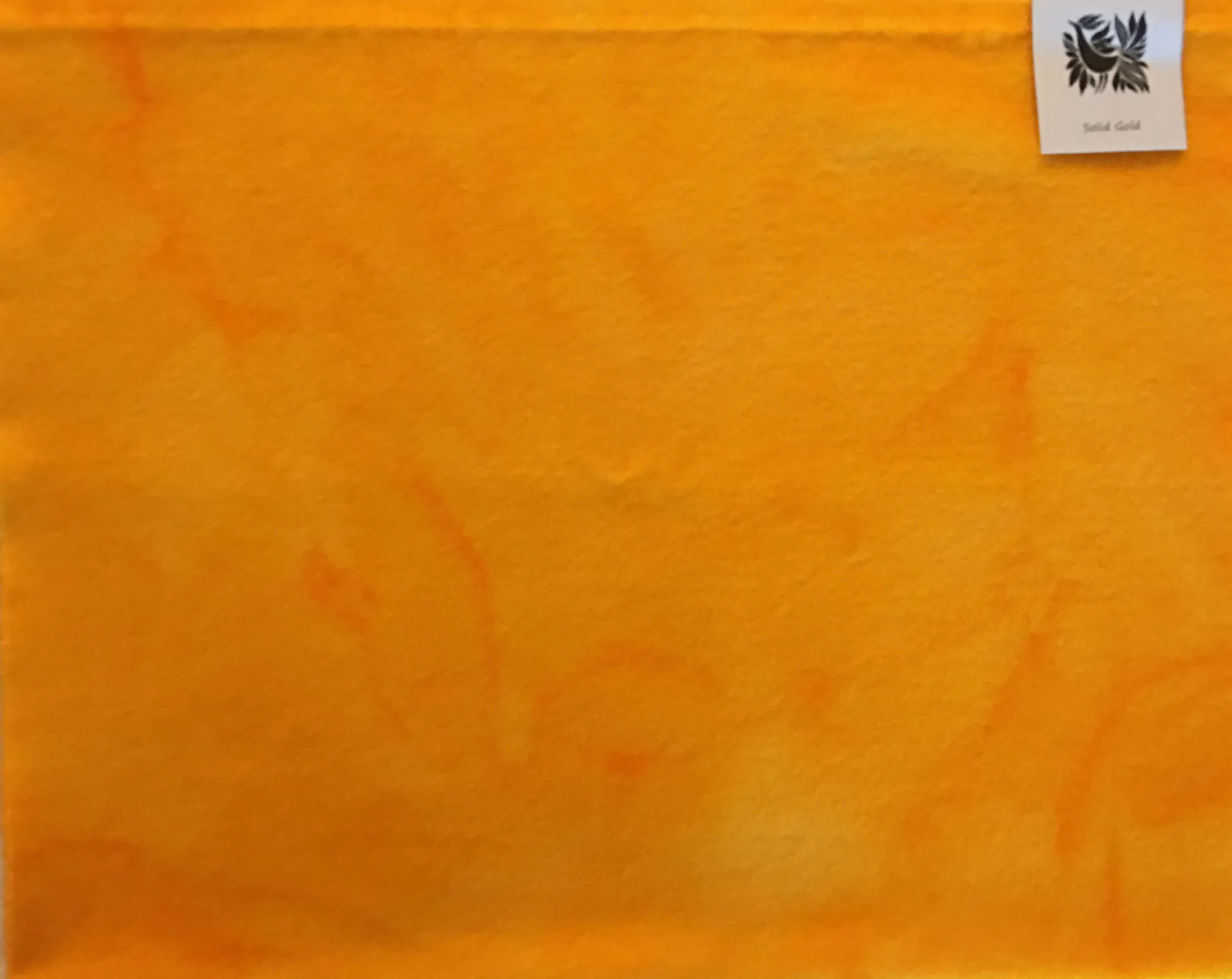 SOLID GOLD Hand Dyed YARD Wool Fabric for Wool Applique and Rug Hooking