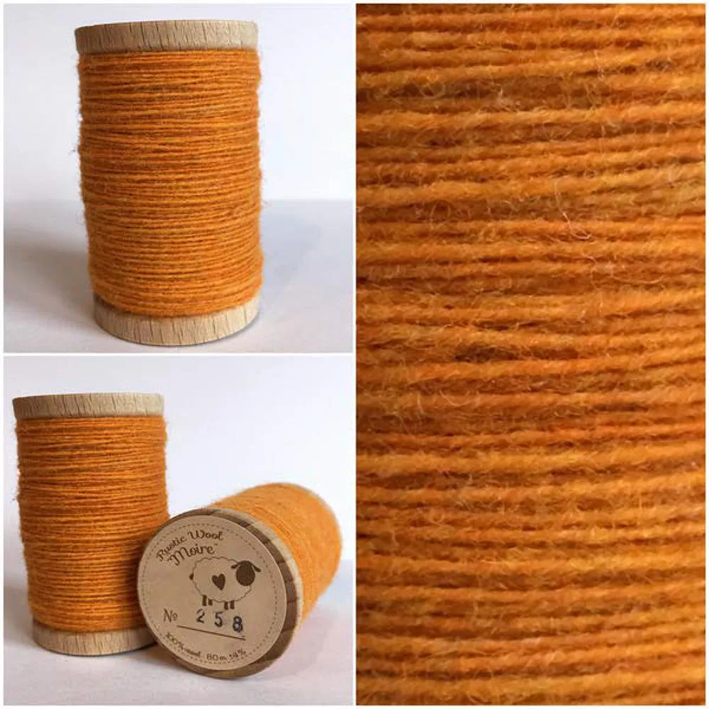 SOLID GOLD Hand Dyed YARD Wool Fabric for Wool Applique and Rug Hooking