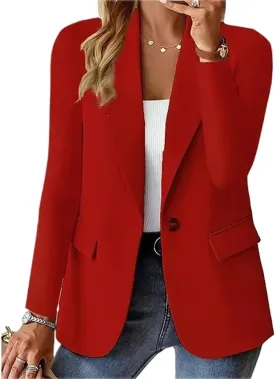 Spring Summer Women Clothing Casual Suit Vest Color Button Coat Blazer Jacket