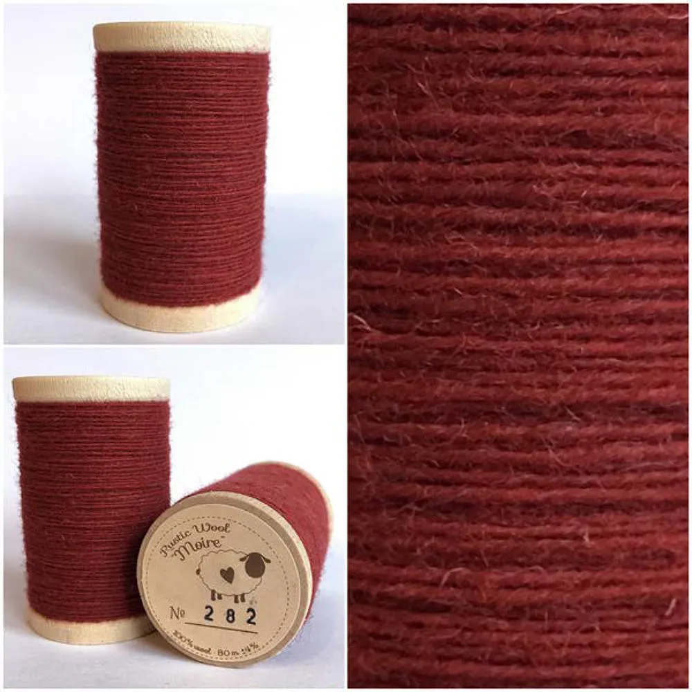 TEABERRY Hand Dyed Fat EIGHTH Wool Fabric for Wool Applique and Rug Hooking