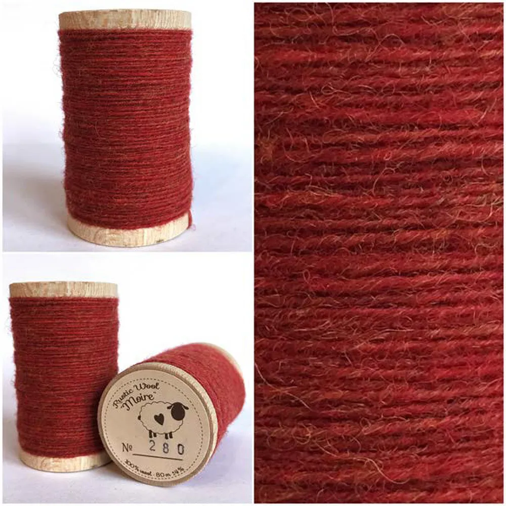 TEABERRY Hand Dyed Fat EIGHTH Wool Fabric for Wool Applique and Rug Hooking