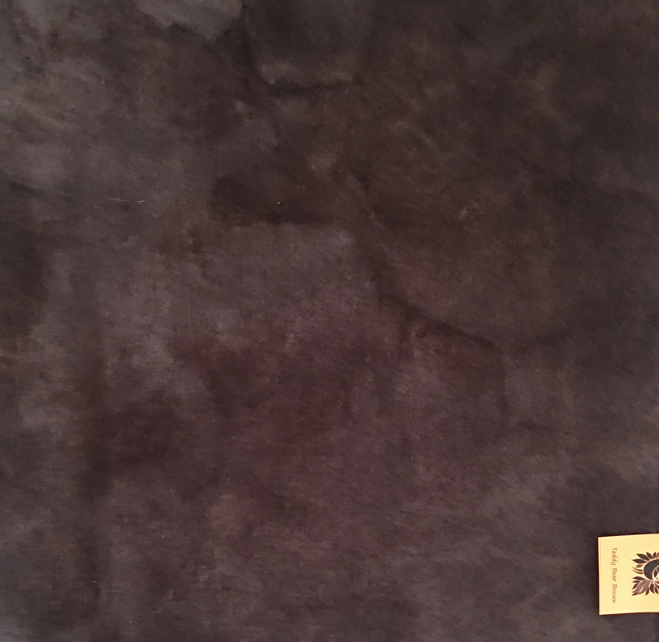 TEDDY BEAR Hand Dyed Fat QUARTER Wool Fabric for Wool Applique and Rug Hooking