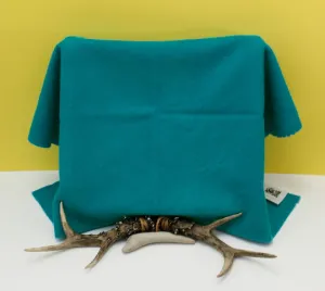 TRUE TURQUOISE Hand Dyed Fat EIGHTH Wool Fabric for Wool Applique and Rug Hooking