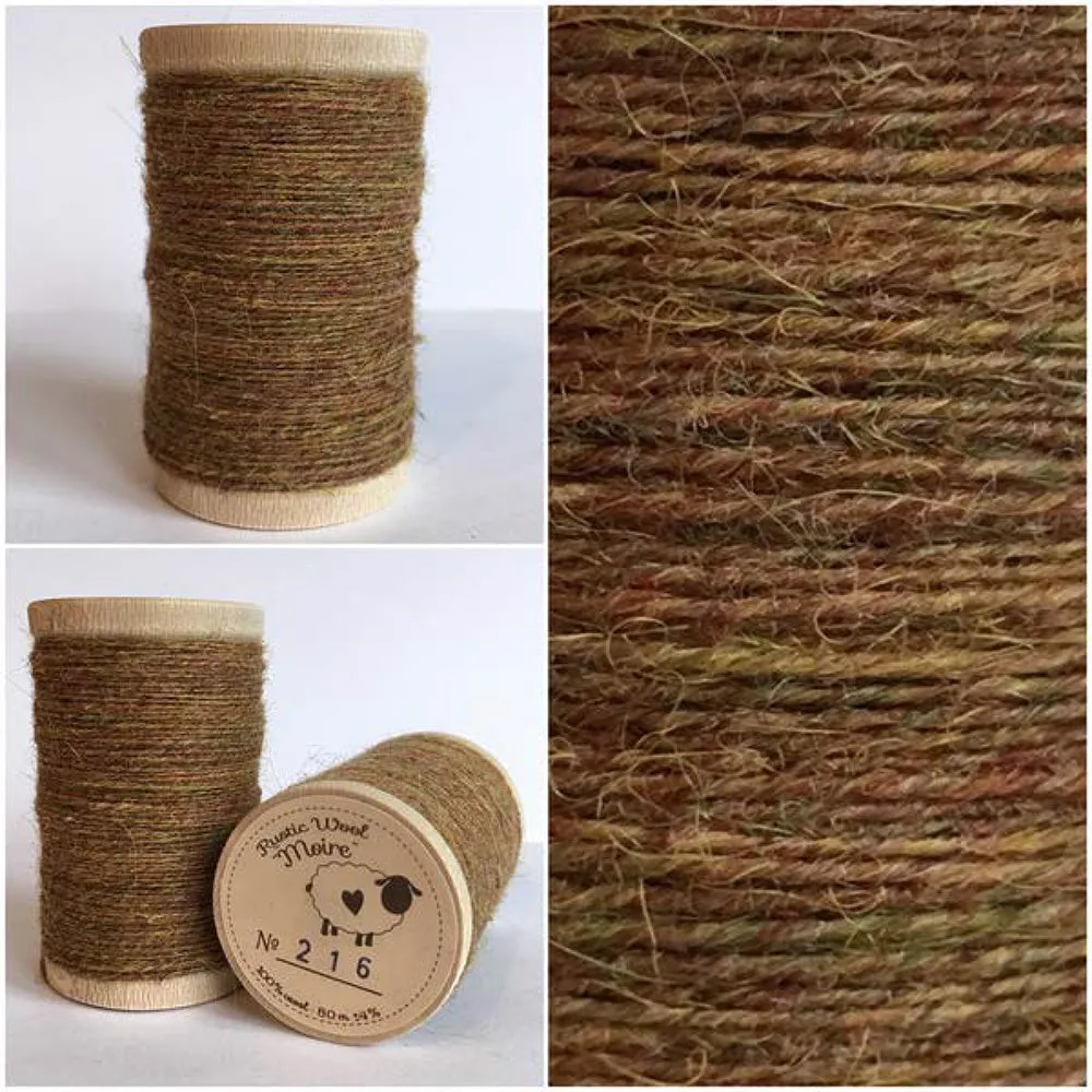 WALNUT Hand Dyed YARD Wool Fabric for Wool Applique and Rug Hooking