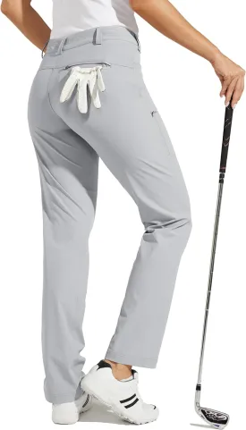 Willit Women's Golf Pants Hiking Pants Quick Dry Lightweight Outdoor Casual Pants with Pockets Water Resistant