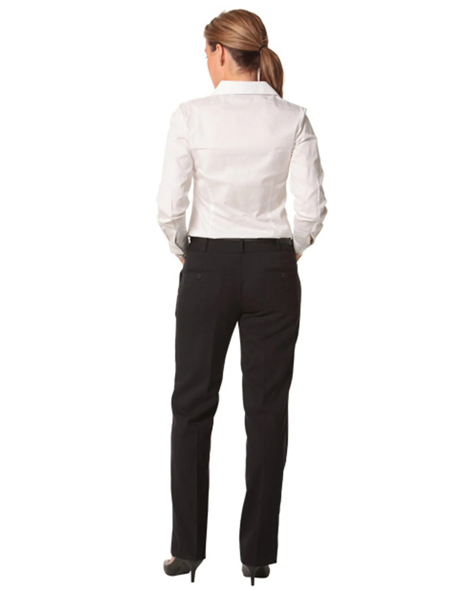 Winning Spirit Women's Wool Blend Stretch Low Rise Pants (M9410)
